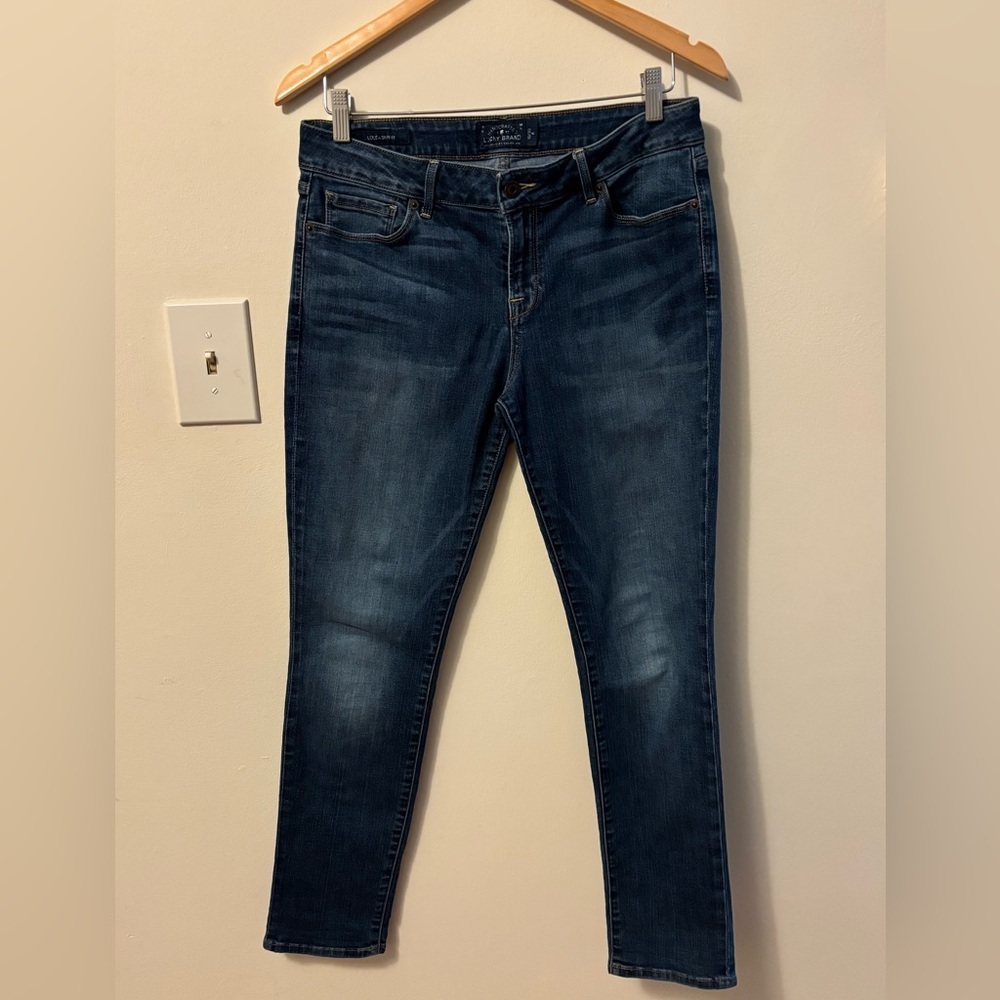 Lucky Brand Blue Skinny Jeans with Lived-In Look